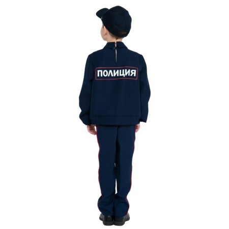 Carnival costume "Police PPS", shirt, trousers, cap, p. M, height 128-134 cm-2