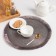 Set of napkins 2 pcs. Dolyana "Brill", central gray, D 38 cm