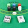 Poker, set for the game (maps 2 decks, chips 120 pcs.), With a face value, 57 x 40 cm