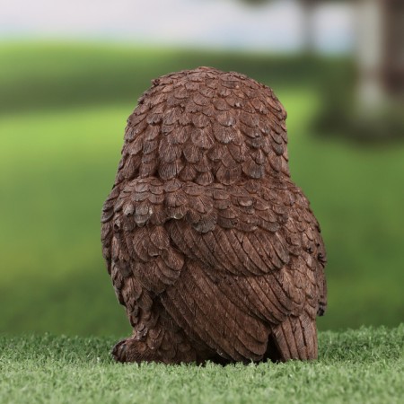 Garden figure "owl" dark, 9x9x14cm-2