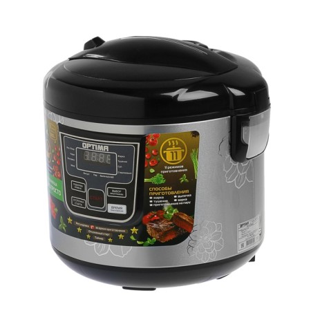 Optima MC-5101, 900 W, 5 l, 11 programs, silver/black