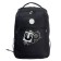 School backpack, 39 x 26 x 19 cm, Grizzly, ergonomic back, laptop department, black