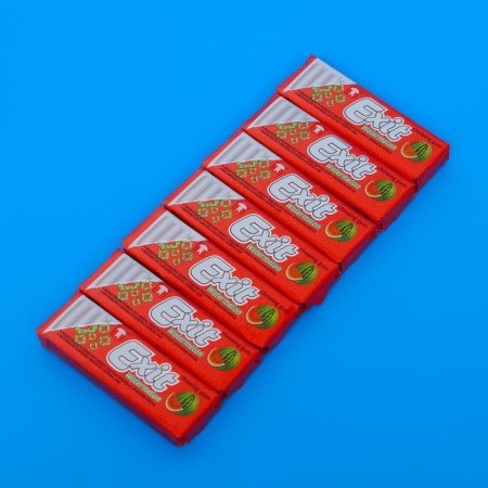 Chewing gum Exit without sugar with watermelon, 7 dragees in a pack, spike, 94.5 g-1