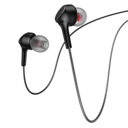 Hoco M78 headphones, wired, vacuum, microphone, jack 3.5 mm, 1.2 m, black-3