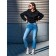 Women's pants is ISEE, size 48-50, blue color