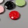 Acrylic beads "Flat crumpled circle" mix 2.5x2.5x0.6 cm