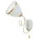 Sconces 2020/1 E27 60W white+gold 20x11x16 cm