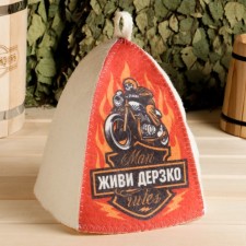Bath cap with a print 