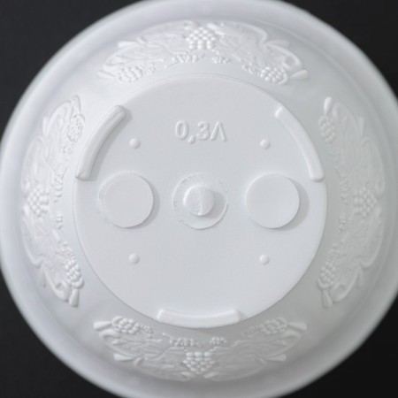 Pot with the pallet "Angara", 300 ml, white color-2
