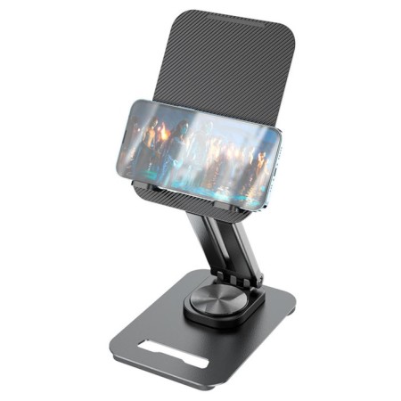Hoco PH48 tablet holder, rotating, desktop, black-2