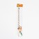 Teaser with mouse (7 cm) on a wooden stick, 40 cm, orange/white