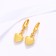 Earrings Metal Xuping Heart, Color Gold