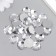 Decor for creativity plastic "Rhinestones Round. Transparent" set 25 pcs 1.6x1.6 cm