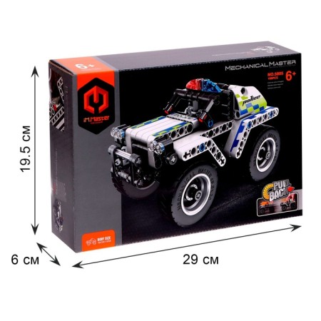 Designer inertial "Police jeep", 199 parts-4