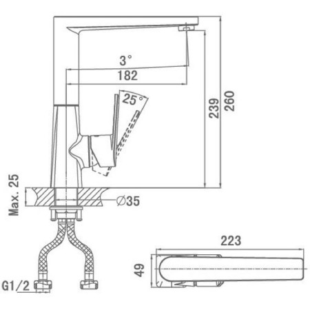 Kitchen mixer D&K DA1322401-1
