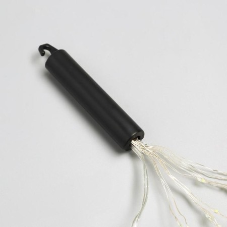 Girlynda "Horse tail" 10 threads 1 m, IP20, silver thread, 100 LED, white glow, 2 modes, AAH3-8