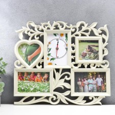 Photo frame with the clock 