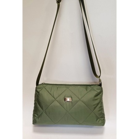 Melodia bag Haki quilted fabric-1