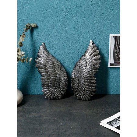 Set of figures "Wings", polystone, color silver-4