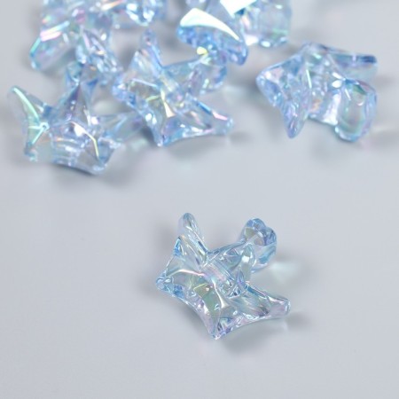 Busina Plastic for creativity "Crown" transparent blue 1.5x2.9x2.5 cm-1