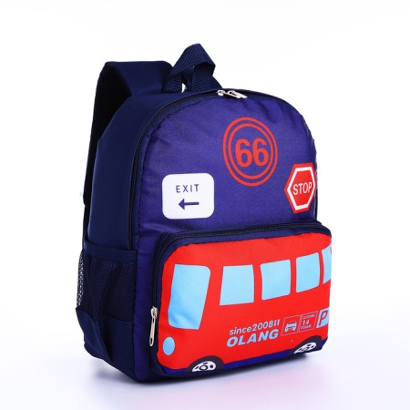 Baby backpack on lightning, blue color-1