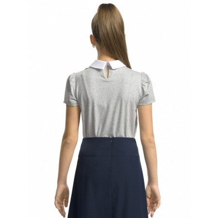 T-shirt for girls, height 116 cm, light gray color-2