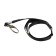 Baiga tape, width - 9 mm, length - 80 cm, with a wide metal carbine, black