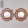 Climber Wall glass per 1 candle "Reflection" set 2 pcs D-4 cm. Art. bronze 8x20x20.5 cm