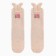 Women's terry terry minku with ears, beige color, size 36-39 (23-25 ​​cm)