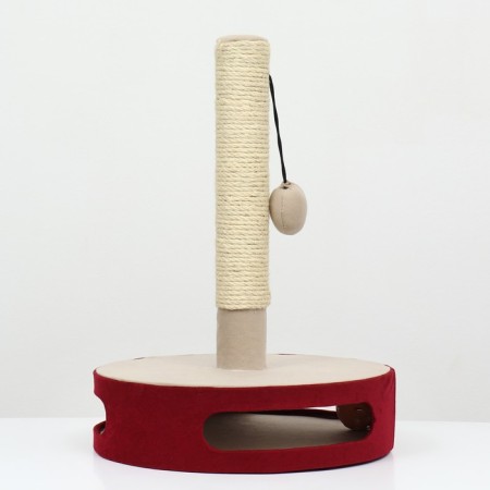 Claw -stall on a stand, base - a toy with a ball, 34 x 46 cm, burgundy-1