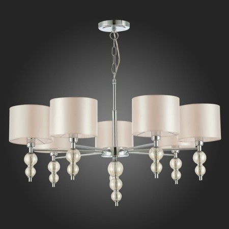 Suspended EVOLUCE lamp. Sle105703-07. Ramer. 7x40 watts, E14, 79x79x45 cm, chromium color-4