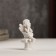 Polystone souvenir "Snowthrough angel on the column" 5.5x2.4x2.6 cm