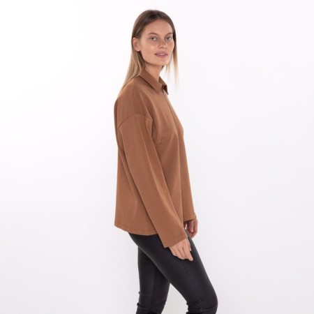 Female jumper, chestnut color, size 46-2