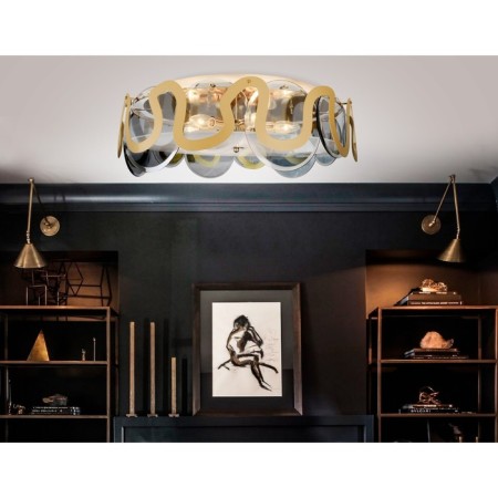 Crowning chandelier with crystal Ambrella Light, Traditional, TR5328, E14, Color Gold-2