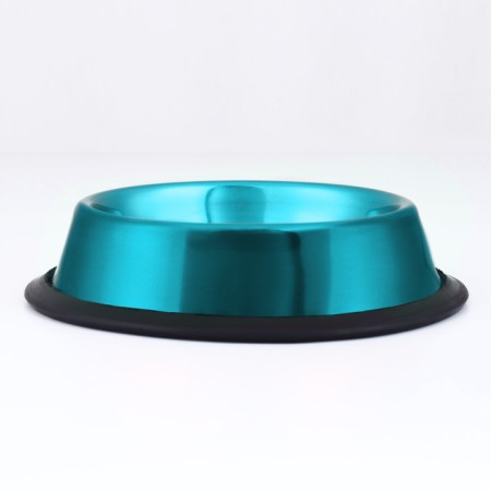 Bowl with a non -slip base decorative color, 230 ml, blue-2