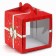 Confectionery box with a window, a chest, “Happy New Year!”, 20 x 20 x 20 cm,