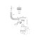 Siphon for sipi "Ani Plast" grotto A1045s, 3 1/2 "x40 mm, overflow, washing the washing machine