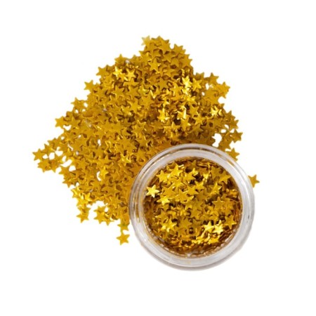 Glitter Figure "Stars", golden-1