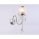 Wall lamp with lampshade and crystal Ambrella Light, Traditional, TR4595, 1HE14, color chromium