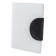 Passport cover on the button, white color