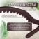 Massage plastic university arc with balls 46*2*8cm brown nap from