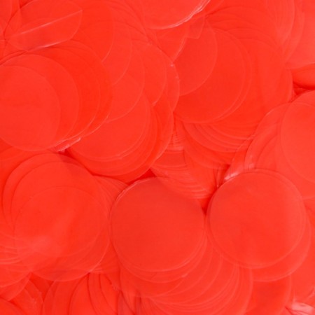 Confetti for decor, color orange ultraviolet, d = 2 cm, 100 g-1