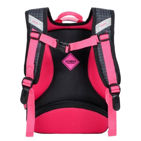 School backpack by Ergon. Spray Across 194 37*28*12 Virgo + Pen, Back Cher/Rose 24-194-13-4