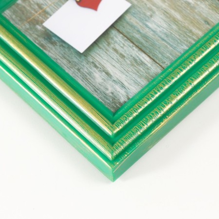 Platinum multiplite collage in 9 photos 10x15 cm, green with gold-1