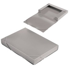 A4, 700 μm elastic band on elastic band, a spine of 40 mm, calligrata, plastic, gray, up to 300 sheets