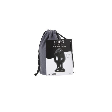 Anal plug Toyfa Popo Pleasure Cetus β, PVC, 68x130 mm, black color-7
