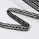 Decorative braid, 16 mm, 9.1 ± 1 m, black/silver color