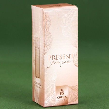 Interior candle in a pearl flask 3x3x8cm-5