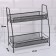 Organizer for storing cosmetics/accessories, two -level, 35 × 17 × 8 cm, black color