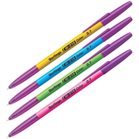 Ballic handle W-219 color, node 0.7 mm, blue ink, mix-2